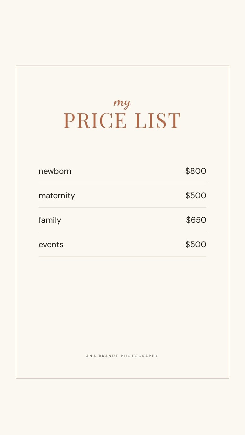 Clay · price list